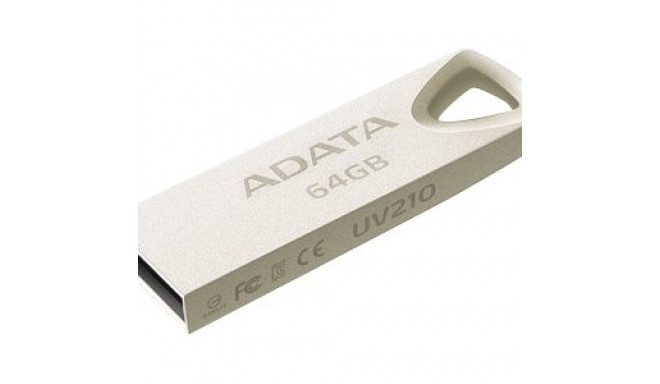 ADATA 64GB USB2.0 UV210 Silver