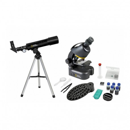 Compact telescope and microscope set