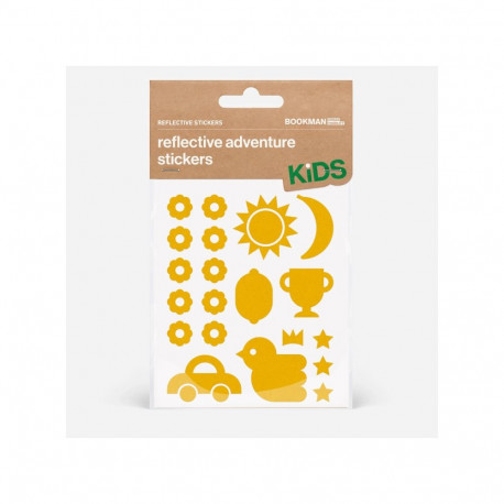 Helkurkleepsud lastele BOOKMAN Reflective Adventure Stickers, Yellow