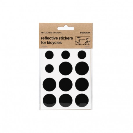 Helkurkleepsud jalgrattale BOOKMAN Reflective Stickers for Bicycles, Black Dots