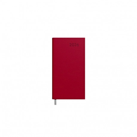 Midimärkmik Lux Nädal  H bordoo, kõvaköide, kunstnahast kaaned 2026a