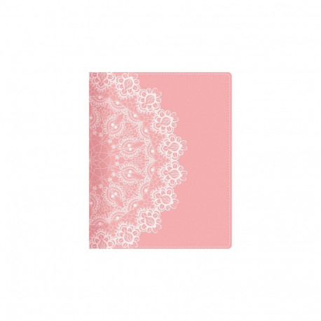 Raamatkalender Kantsler Trend Päev White Lace, spiraalköide, kunstnahast kaantel surutrükk/siiditrük