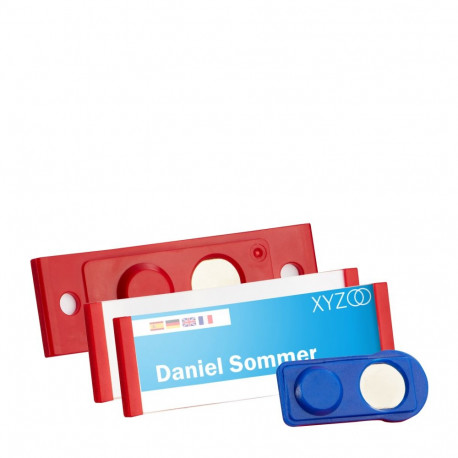 Magnetkinnitusega rinnasilt Forum, punane raam