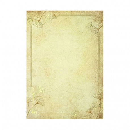 Kirjablankett Hõlmikpuu kuldsete detailidega, 190g/20 lehte