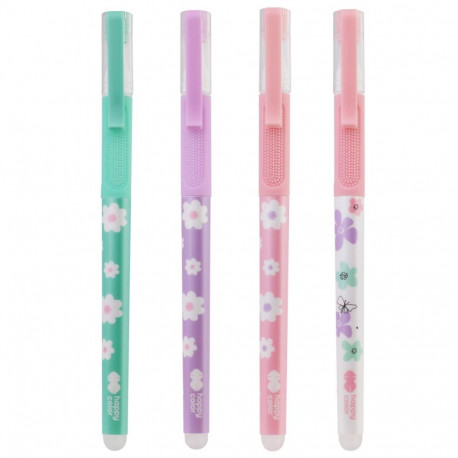 Kustutatav tindipliiats PEARL FLOWER, 0.5mm, sinine