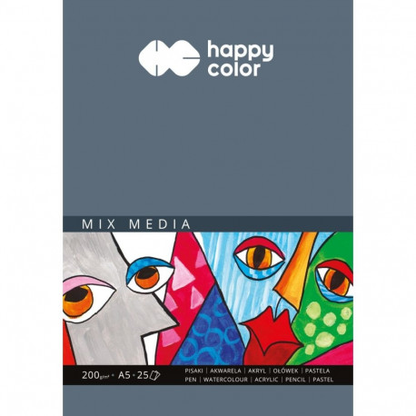 Joonistuspaber MIX MEDIA A5, 200g/25lk