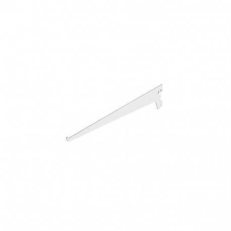 BRACKET SINGLE SLOT 400 MM WHITE
