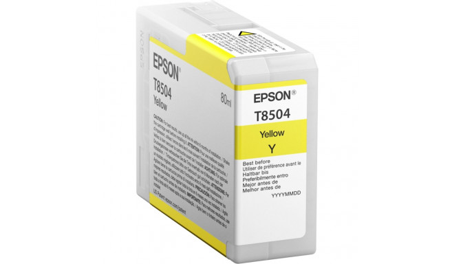 Epson ink cartridge yellow T 850 80 ml               T 8504