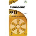 10x1 Panasonic PR 13 Hearing Aid Batteries Zinc Air 6 pcs.