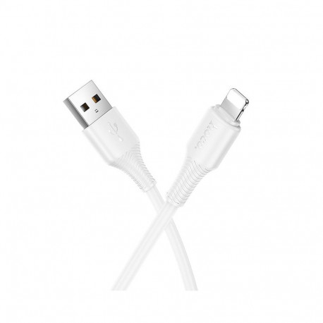 Cable USB A to Lightning Hoco 2,4A 1 m X120 white