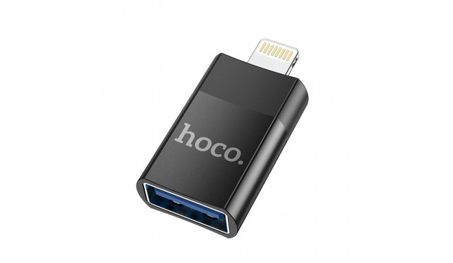 Adapter OTG USB A to Lightning Hoco UA17 black