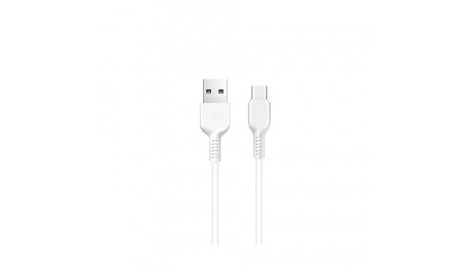 Cable USB A to USB C Hoco 2,4A 1 m X20 white