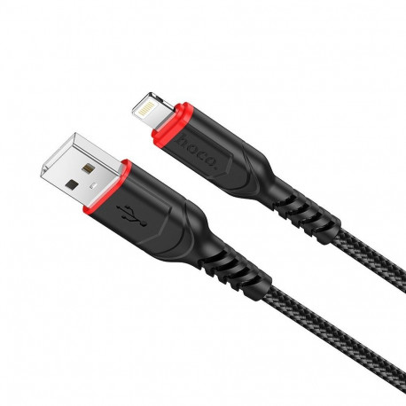 Cable USB A to Lightning Hoco 2,4A 1 m X59 black