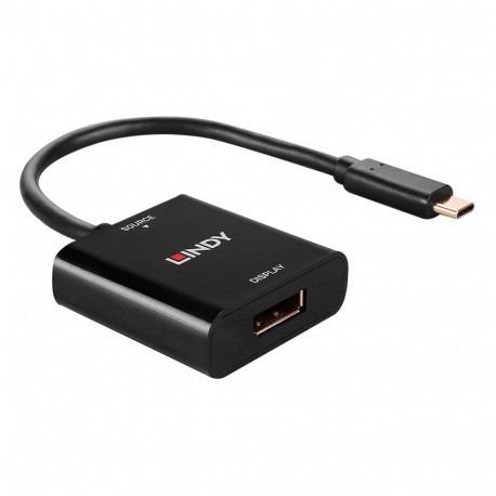 USB-adapter USB-C pistik > DisplayPort pesa 21cm 4K 144Hz, must