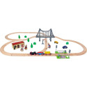 Eichhorn train set with bridge (55 pieces)