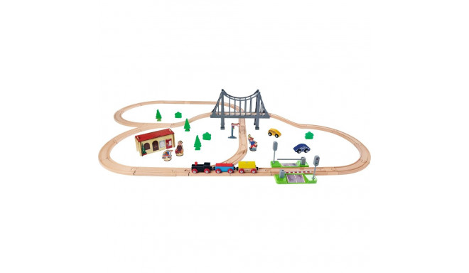Eichhorn train set with bridge (55 pieces)