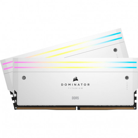 Corsair DDR5 - 32GB - 6400 - CL 32 (2x 16 GB) dual kit (white, CMP32GX5M2B6400C32W, Dominator Titani