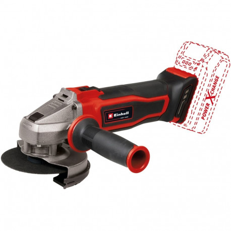 Power X-Change akuga nurklihvija TE-AG 18/115 Q Li Solo 18Volt ilma akuta ja laadijata, punane/must