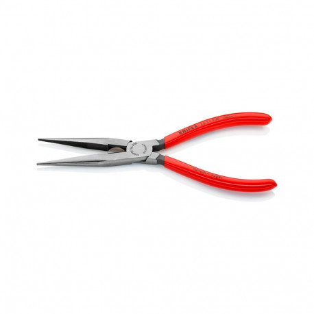 KNIPEX needle nose pliers with cutting edge 26 11 200, stork beak pliers, gripping pliers (red/blue,