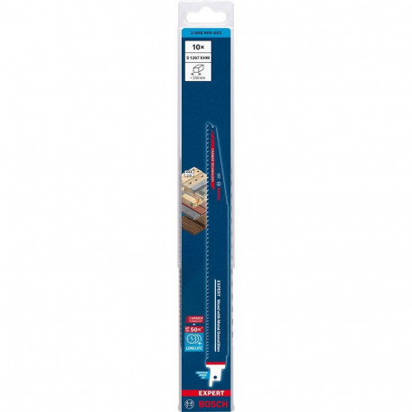 Bosch Expert reciprocating saw blade 'Wood with Metal Demolition' S 1267 XHM, 10 pieces (length 300m