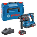 Bosch cordless hammer drill GBH 18V-22 Professional, 18Volt (blue/black, 2x Li-ion battery 4.0Ah, in