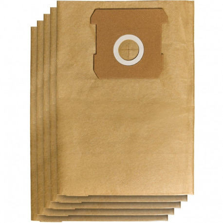 Einhell dirt collection bag 2351260, 10 litres, pack of 5, vacuum cleaner bags (for cordless wet/dry