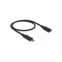 DeLOCK USB 3.2 Gen 1 extension cable, USB-C male > USB-C female (black, 0.5 meter, SuperSpeed) DeLOCK USB 3.2 Gen 1 extension cable, USB-C male > USB-C female (black, 0.5 meter, SuperSpeed)