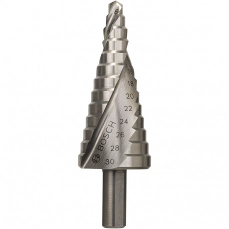 HSS astmeline puur Ø 6mm - Ø 30mm 13 astet spiraalse uraga