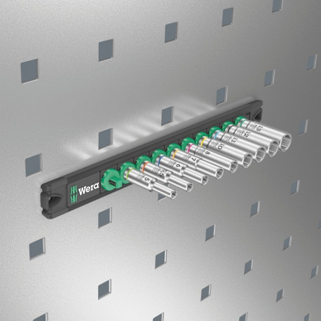 Magnetliist A Deep 1 1/4" padrunotsikute komplekt, must/roheline, 9-osaline