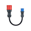 Adapter für Gemini flex 22 kW, CEE rot Drehstrom 32A > CEE blau 16A (schwarz, 30cm)