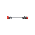 Adapter für Gemini flex 11 kW, CEE rot Drehstrom 16A > CEE rot 32A (schwarz, 30cm)