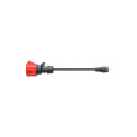 Adapter für Gemini flex 22 kW, CEE rot Drehstrom 32A > Haushaltssteckdose (schwarz, 30cm)
