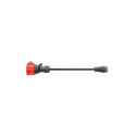 Adapter Gemini flex 11kW CEE kolmefaasiline 16A kodusele pistikupesale 30cm, punane, must