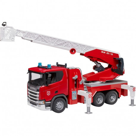 Scania tuletõrjeauto 03591 Super 560R, pöördredeli, veepumba ning valgus- ja heliefektidega