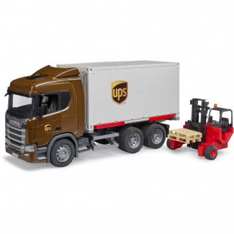 Scania logistikaveok Super 560R 03582 koos kaasaveetava tõstukiga
