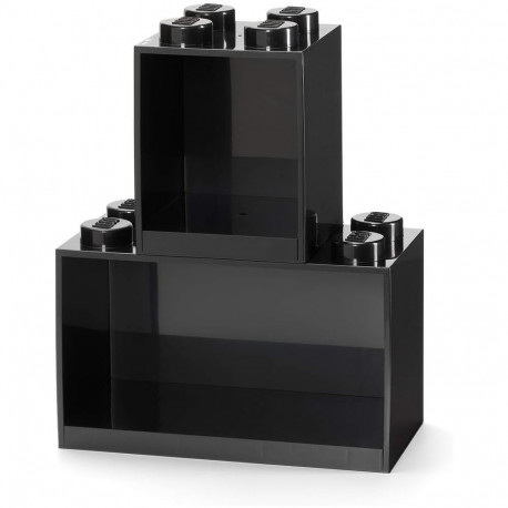 Room Copenhagen LEGO Regal Brick Shelf 8+4, Set 41171733 (black, 2 shelves)