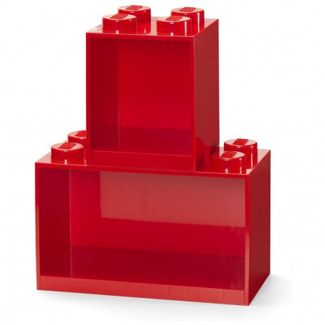 LEGO Regal Brick Shelf 8+4, Set 41171730 (rot, 2 Regale)
