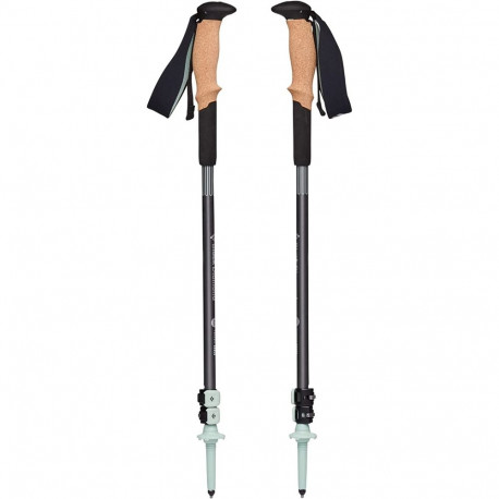 Black Diamond trekking poles Pursuit Shock S/M, fitness device (grey/green, 1 pair, 110-125 cm)