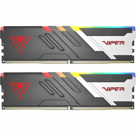Viper DIMM-moodulid PVVR532G680C34K 32GB DDR5-6800 (2x16GB) topelkomplekt Venom RGB INTEL XMP, must