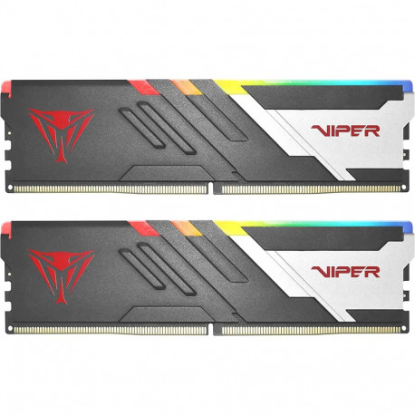 Viper Venom RGB mälumoodulid PVVR532G700C32K 32GB DDR5-7000 (2x16GB) topeltkomplekt INTEL XMP, must