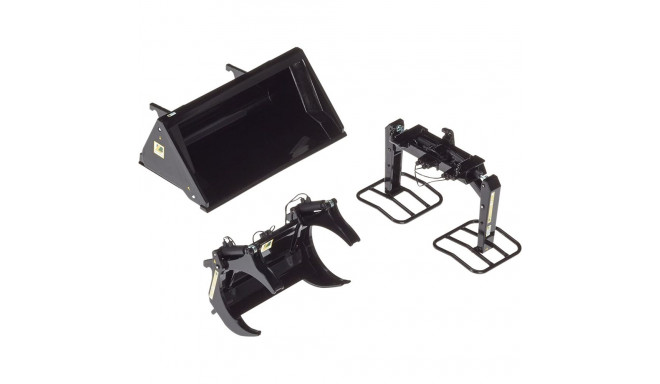 Wiking front loader tools set A black, model vehicle