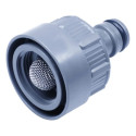 GARDENA Tap Connector with Water Stop (grey, for Water Plug 8254, Water Socket 8250, 8266)