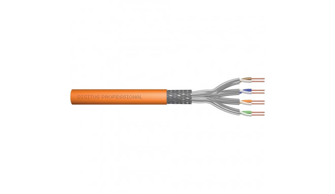 Digitus Professional Cat7 S/FTP installation cable simplex, Dca (orange, 100 meter roll)