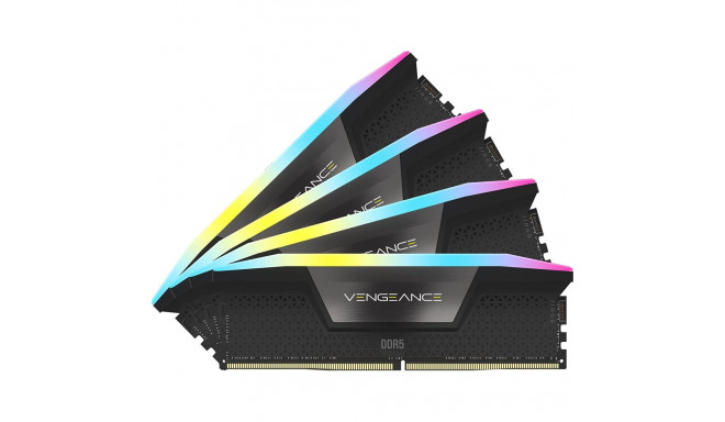 Corsair 64 GB DDR5-6200 Kit, memory (black, CMH64GX5M4B6200C32, Vengeance RGB, XMP)