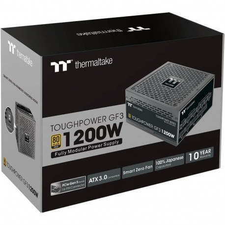 Toughpower GF3 1200W (1x 12-Pin High Power GPU, 5x PCIe, kaablihaldus, 1200 Watt), must