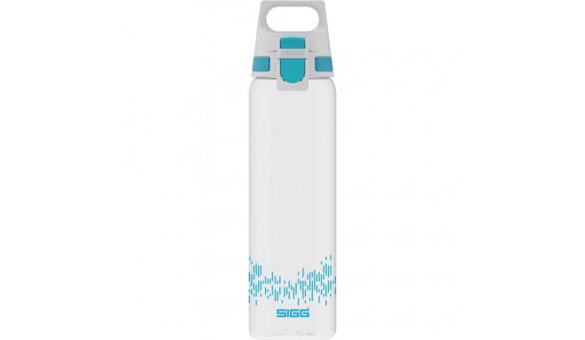 SIGG drinking bottle Total Clear One MyPlanet "Aqua" 0.75L (transparent/light blue, one-hand closure
