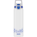 SIGG drinking bottle Total Clear One MyPlanet "Blue" 0.75L (transparent/dark blue, one-hand closure 