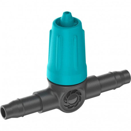 GARDENA Micro-Drip-System Adjustable Series Dripper 0-15 l/h (black/turquoise, 10 pieces, model 2023