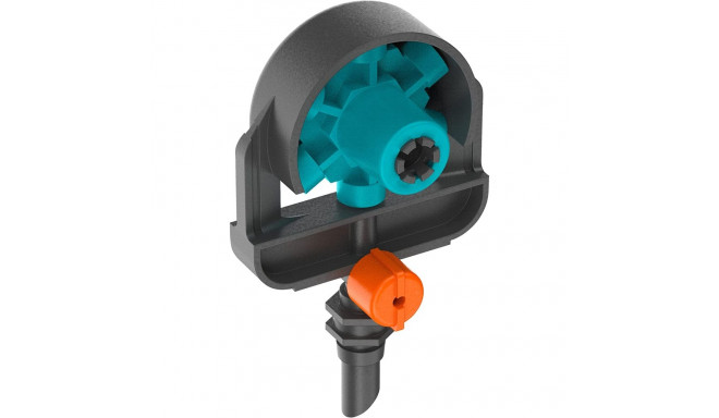 GARDENA Micro-Drip-System 6 in 1 spray nozzle, 2 pieces (black/turquoise, model 2023)