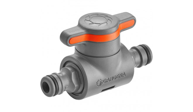 Gardena Coupling with Control Valve (grey/orange)